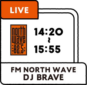 14:20-15:55 FM NORTH WAVE DJ BRAVE